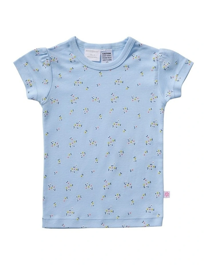 Summer Petals Pyjamas in Blue image 5