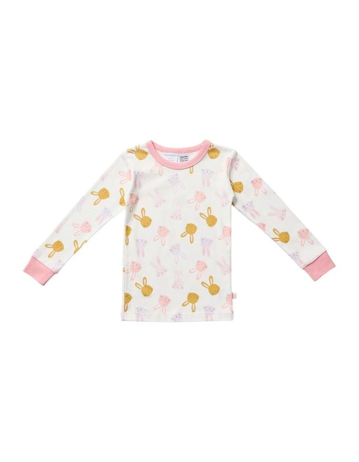 Pyjama Set 2 Piece in Pink Bunny image 6