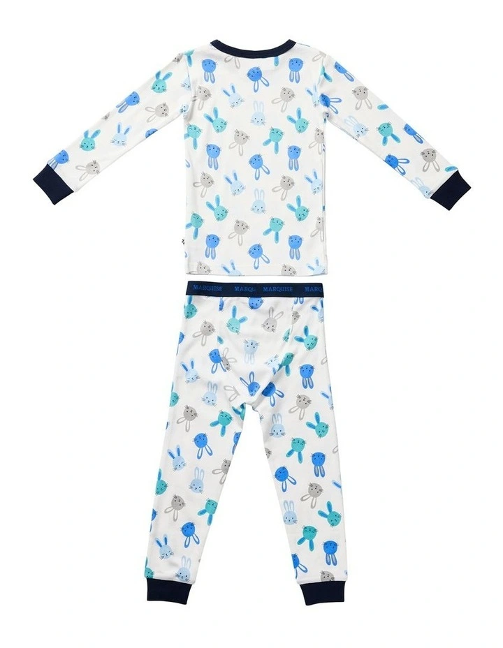 Pyjama Set 2 Piece in Blue Bunny image 2