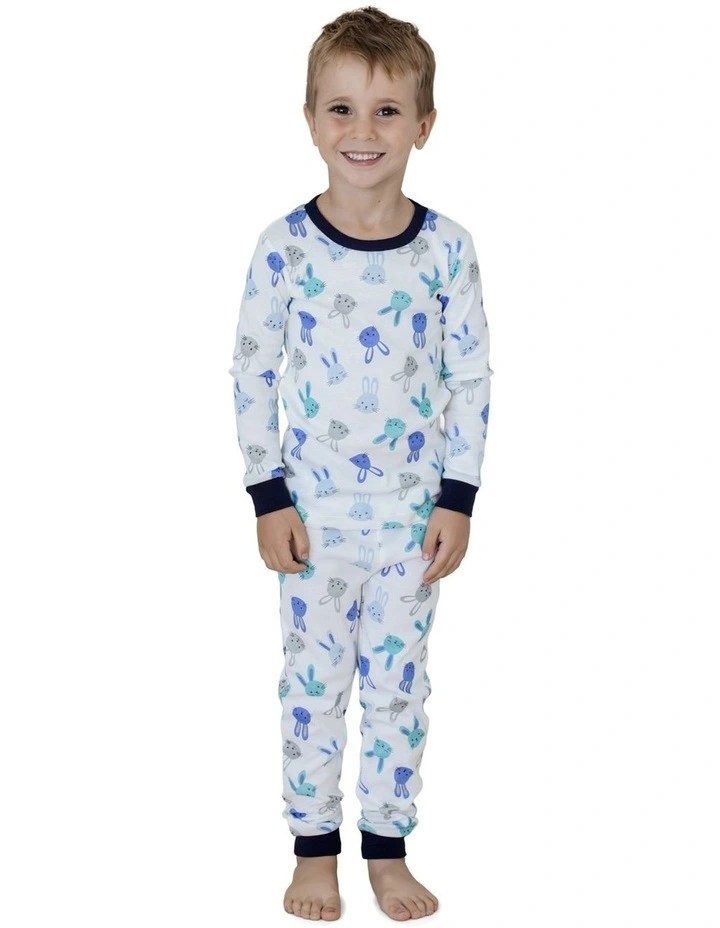 Pyjama Set 2 Piece in Blue Bunny image 2