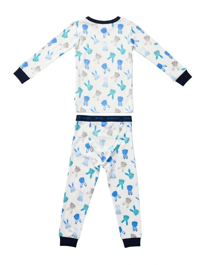 Pyjama Set 2 Piece in Blue Bunny image 2