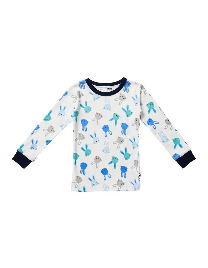 Pyjama Set 2 Piece in Blue Bunny image 6