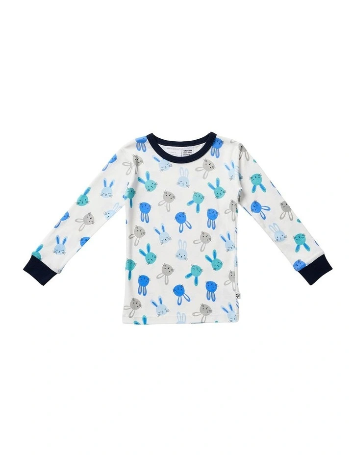 Pyjama Set 2 Piece in Blue Bunny image 6