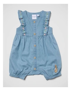 Girls Summer Floral Romper