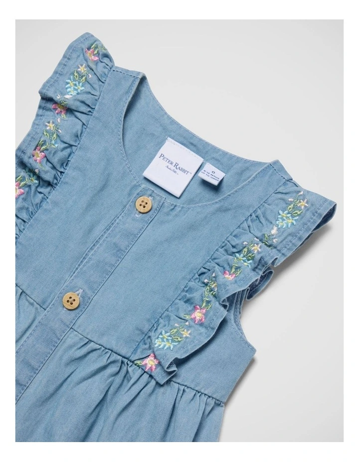 Girls Summer Floral Romper image 5
