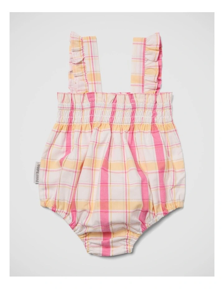 Girls Check Romper image 4