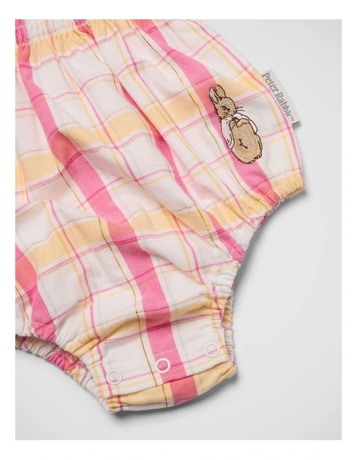 Girls Check Romper image 5