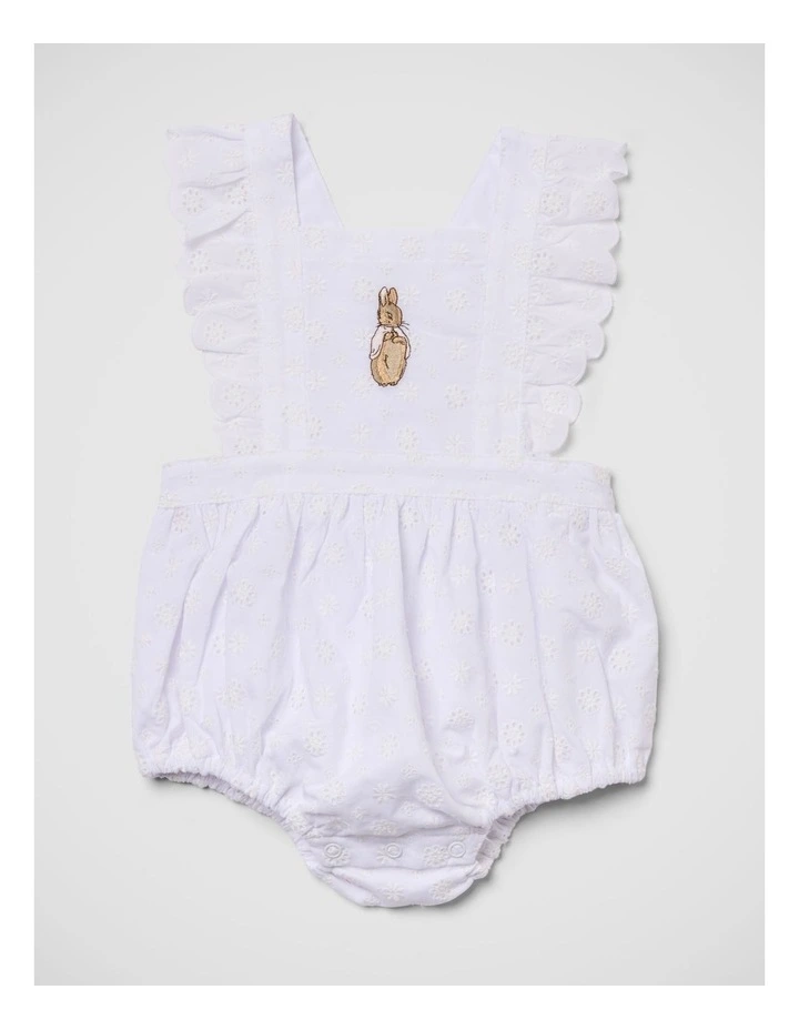 Girls Broderie Romper image 4