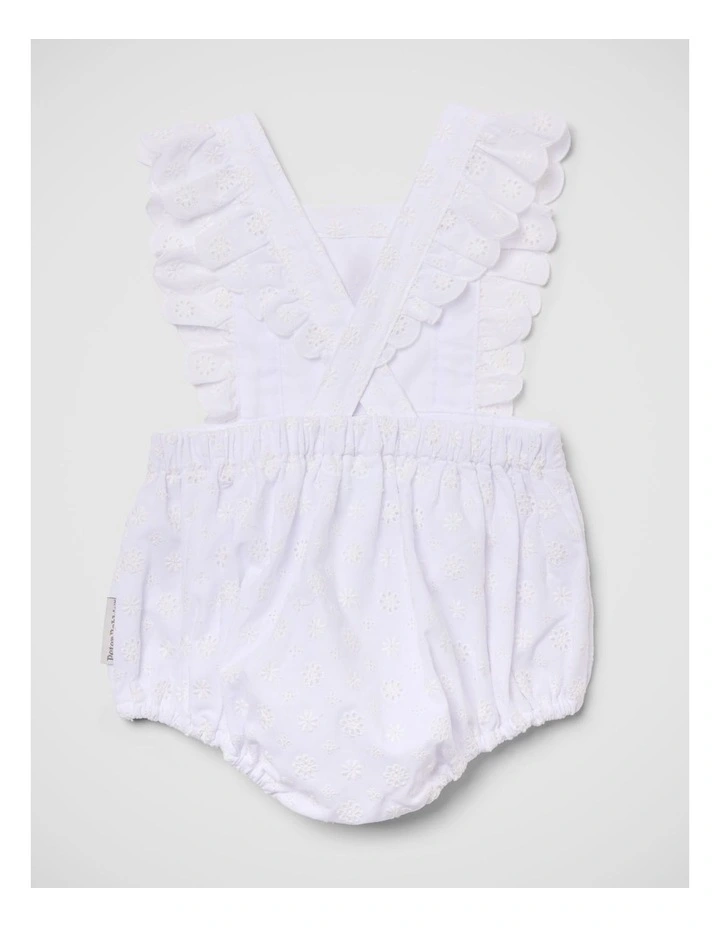 Girls Broderie Romper image 5