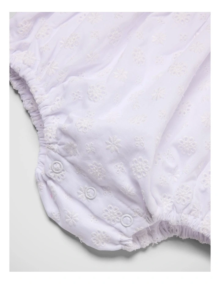 Girls Broderie Romper image 7