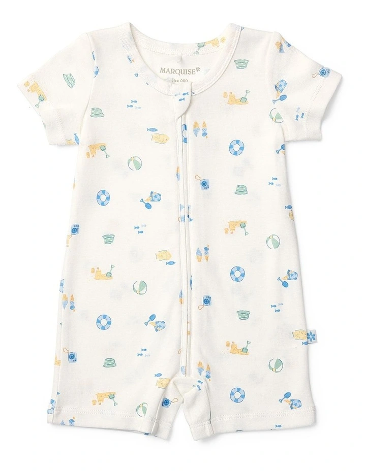 By the Bay Zip Romper image 1