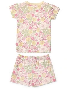 SUMMER GARDEN FLORAL SHORT SLEEVE PJ SET