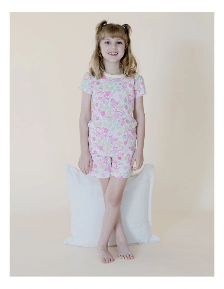 SUMMER GARDEN FLORAL SHORT SLEEVE PJ SET image 2