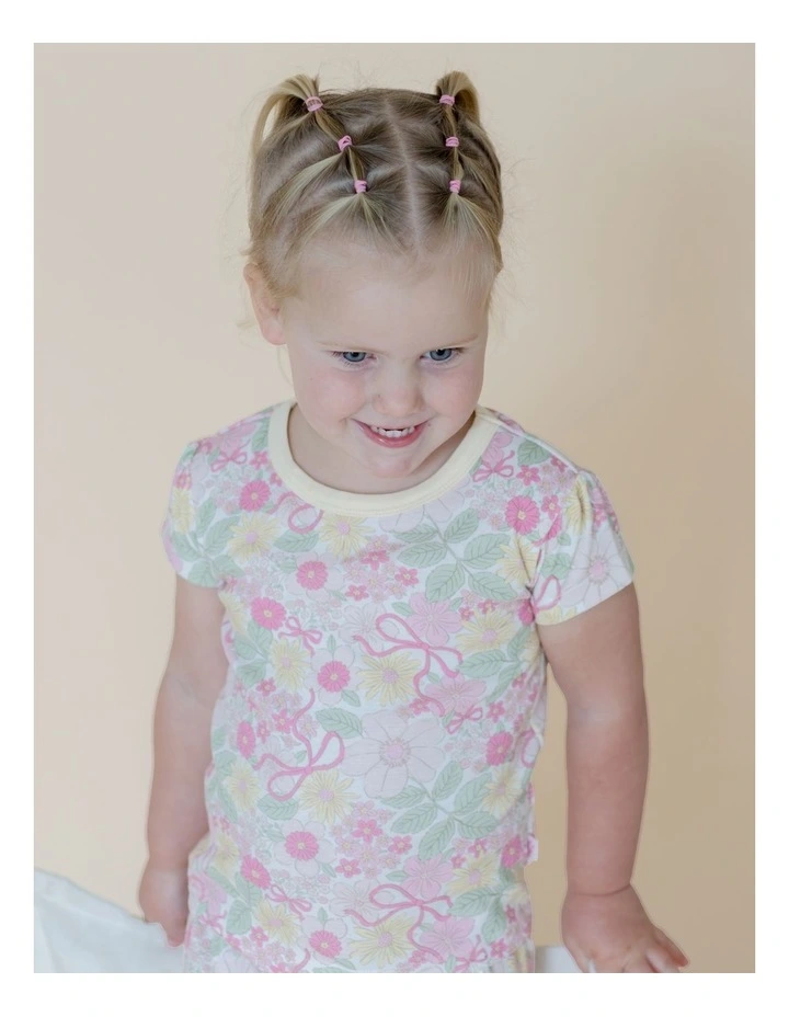 SUMMER GARDEN FLORAL SHORT SLEEVE PJ SET image 3