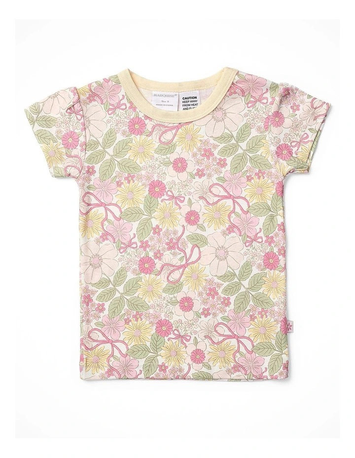 SUMMER GARDEN FLORAL SHORT SLEEVE PJ SET image 4