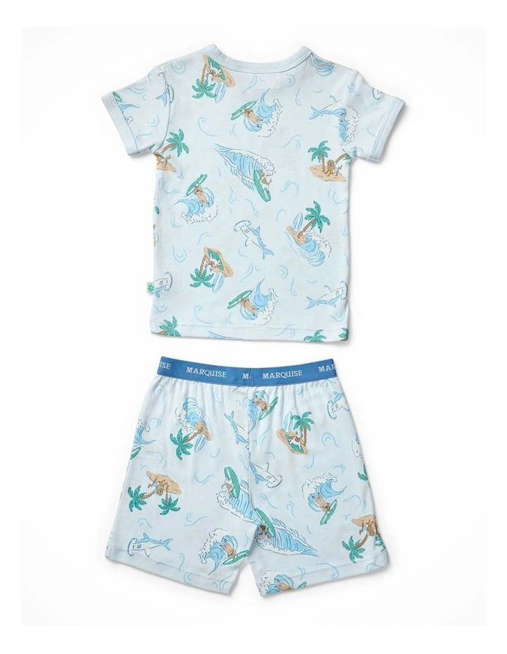 Short Sleeve Sleep Set Surfer Dogs image 2