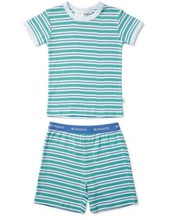 Short Sleeve PJ Set in Surfer Stripe