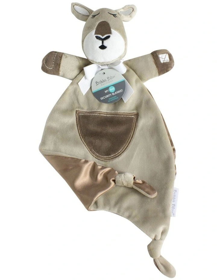 Bubba Blue Aussie Animals Kangaroo Security Blanket In Light Brown MYER