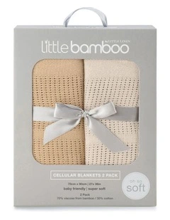 Cellular Blanket 2 Pack in Iced Coffee