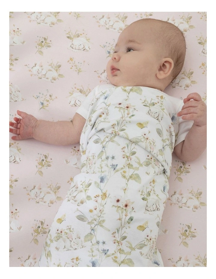 Sleeping Bunny Jersey Wraps 2 Pack in Multi image 3