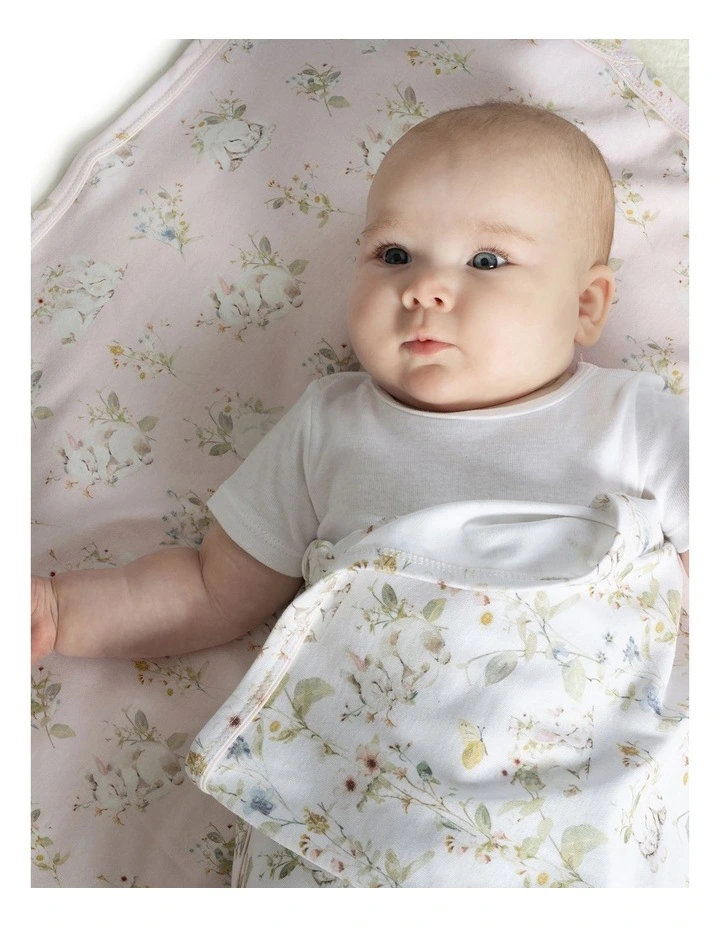 Sleeping Bunny Jersey Wraps 2 Pack in Multi image 4