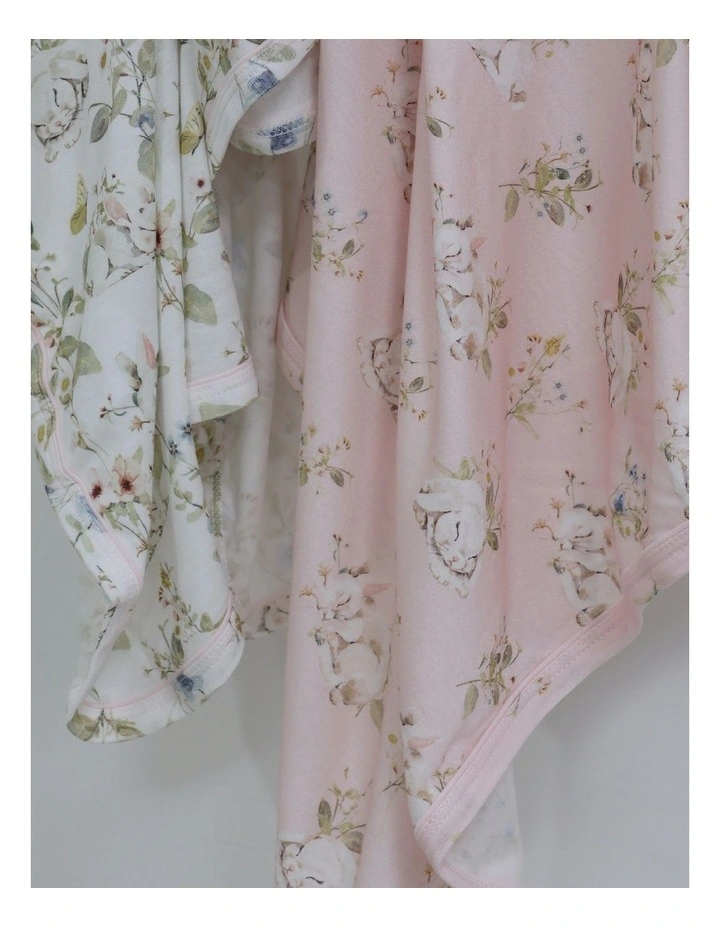 Sleeping Bunny Jersey Wraps 2 Pack in Multi image 7