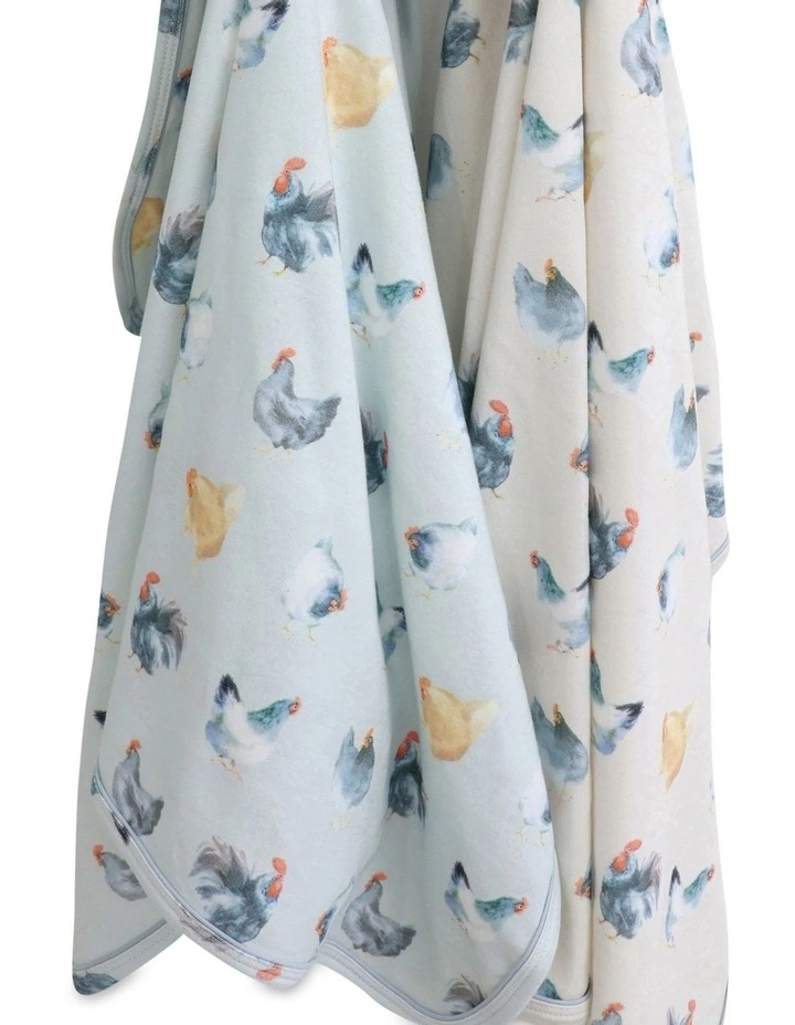 Little Rooster Jersey Wraps 2Pack in Multi image 4