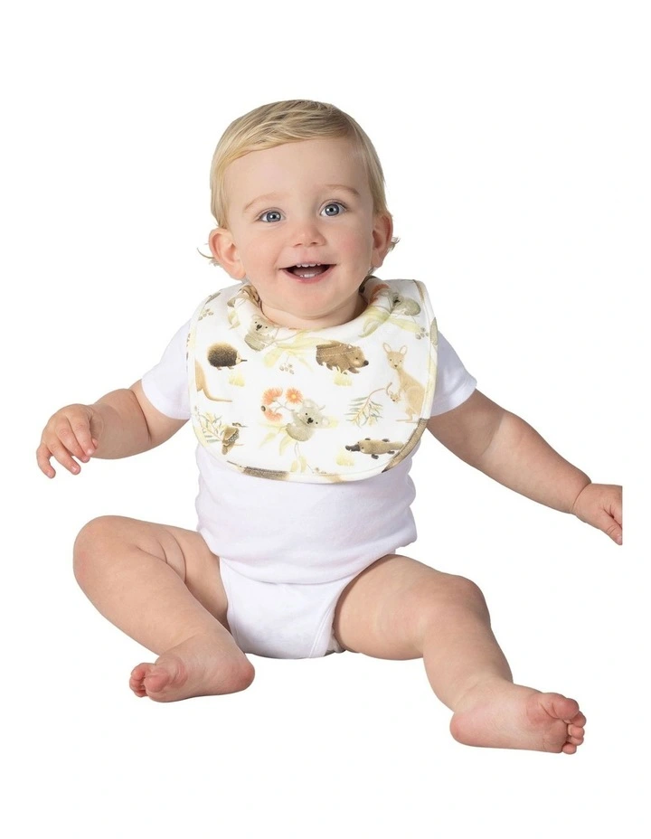 Aussie Animals Dribble Bibs 2 Pack in Multi image 4