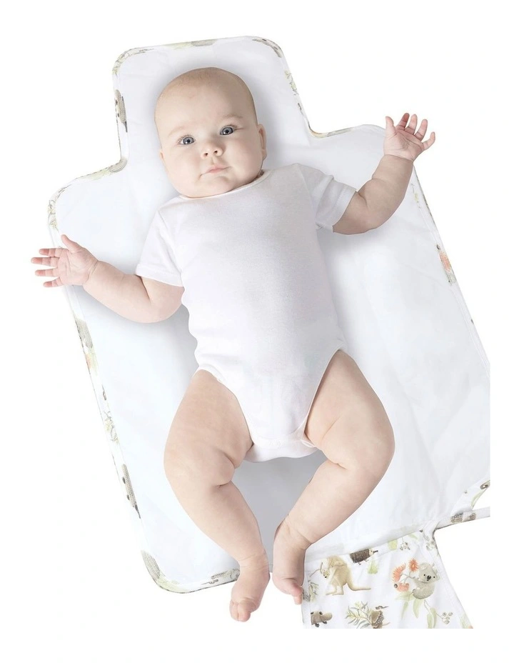 Aussie Animals Travel Change Mat in White image 2