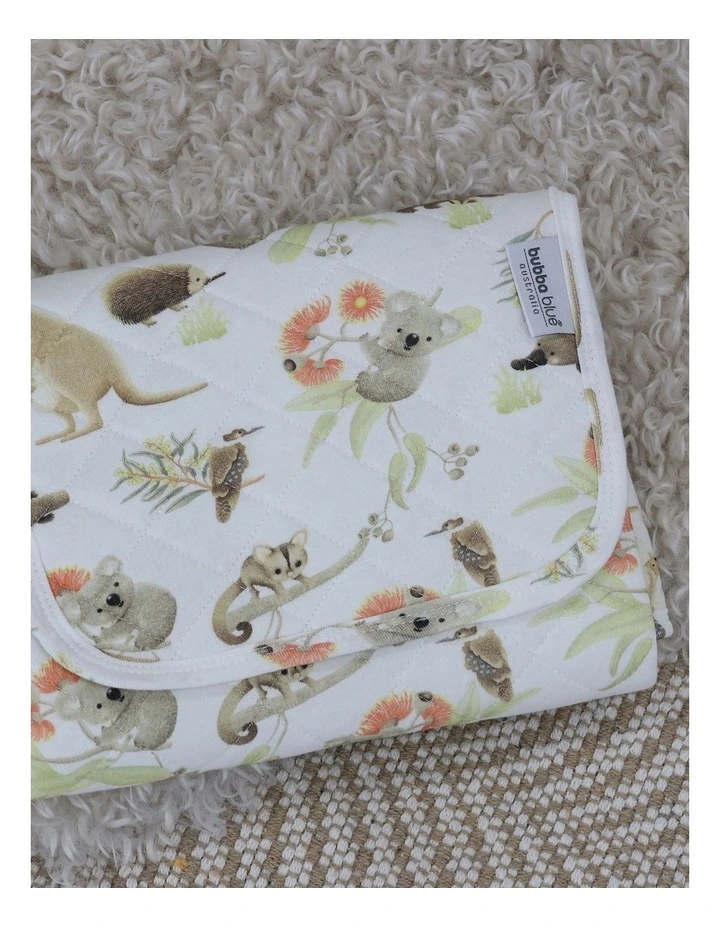 Aussie Animals Travel Change Mat in White image 4