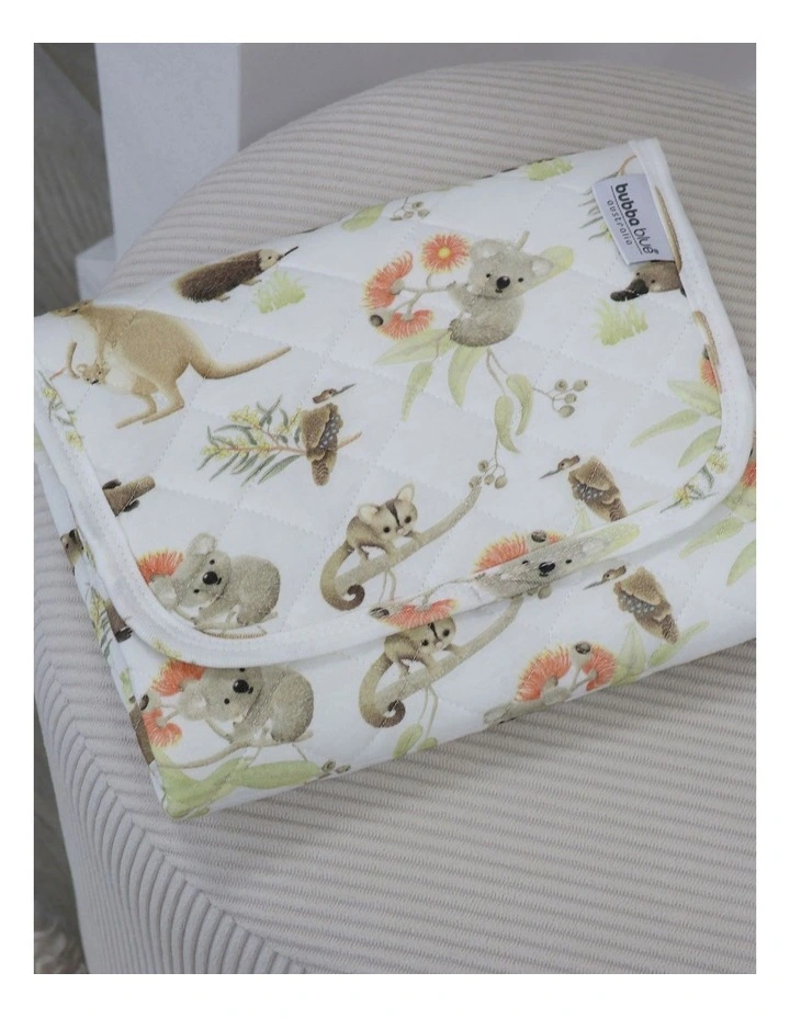Aussie Animals Travel Change Mat in White image 5