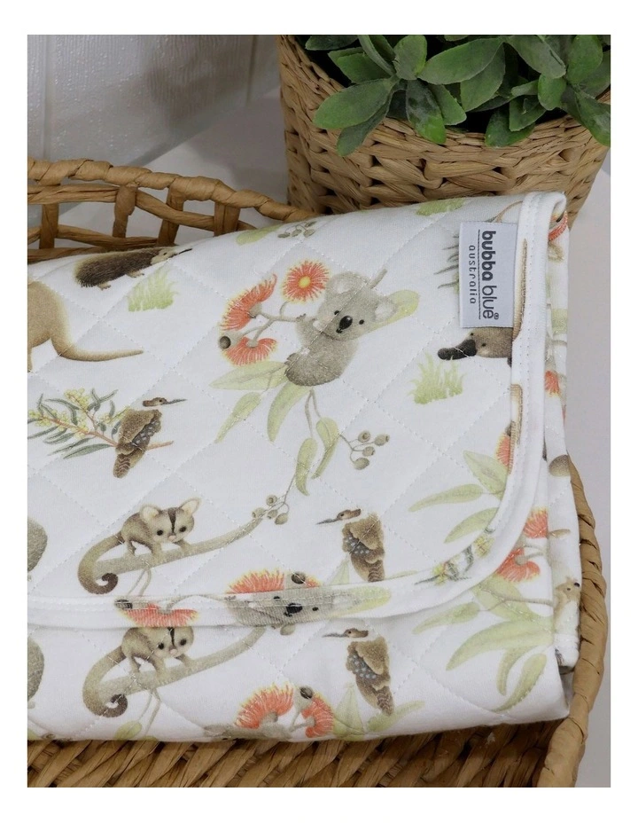 Aussie Animals Travel Change Mat in White image 6