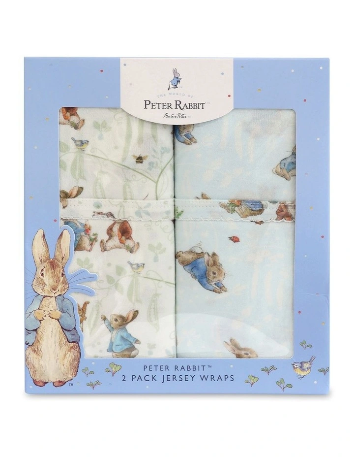 Benjamin Bunny Jersey Wraps 2 Pack in Blue image 2