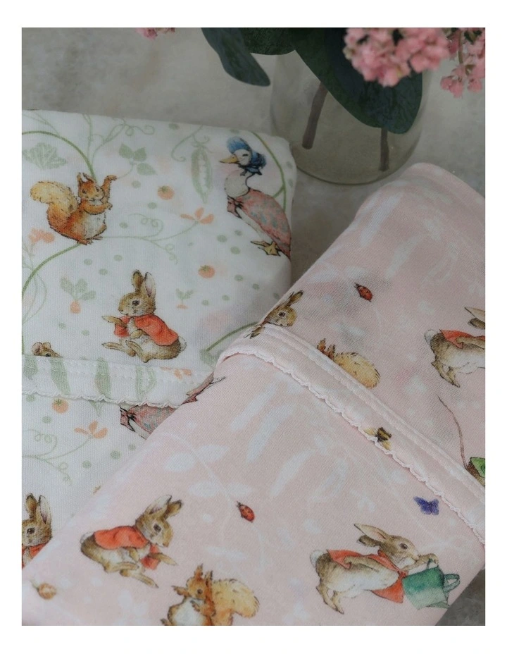 Flopsy Mopsy and Cottontail Jersey Wraps 2 Pack in Pink image 4