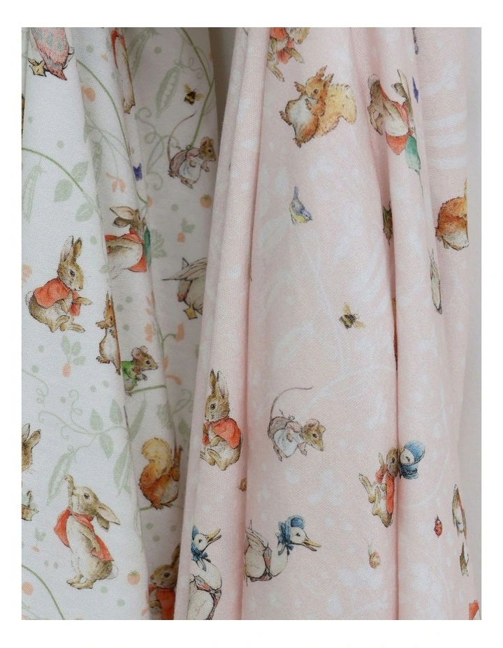 Flopsy Mopsy and Cottontail Jersey Wraps 2 Pack in Pink image 6