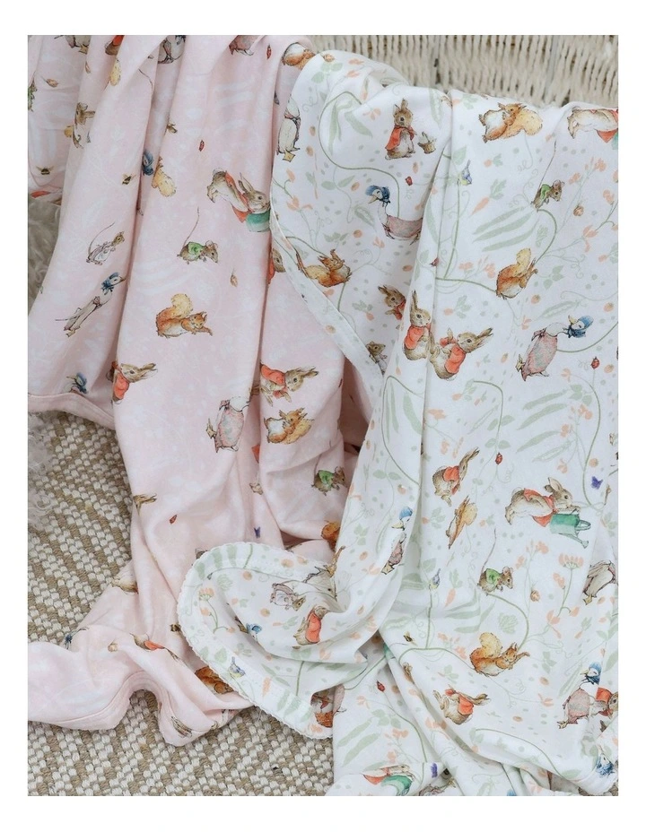 Flopsy Mopsy and Cottontail Jersey Wraps 2 Pack in Pink image 7