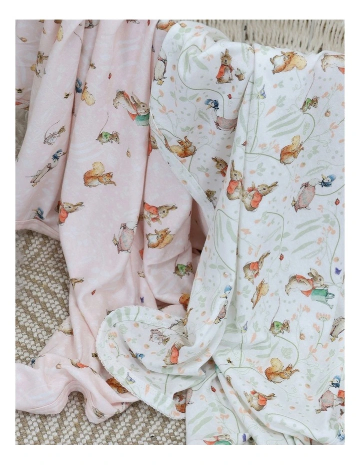 Flopsy Mopsy and Cottontail Jersey Wraps 2 Pack in Pink image 7