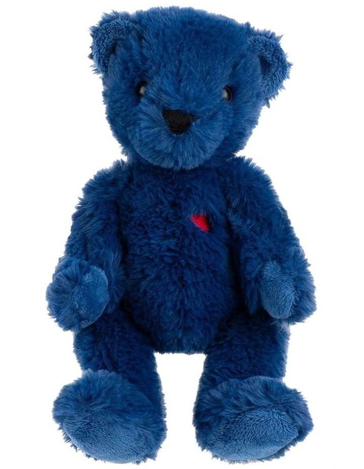 Ted Teddy Bear Plush c. 1973 Small in Blue image 2