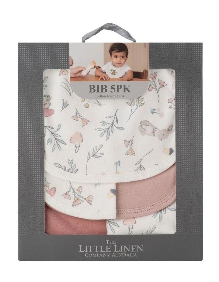 Jersey Bib 5 Pack in Pink image 1