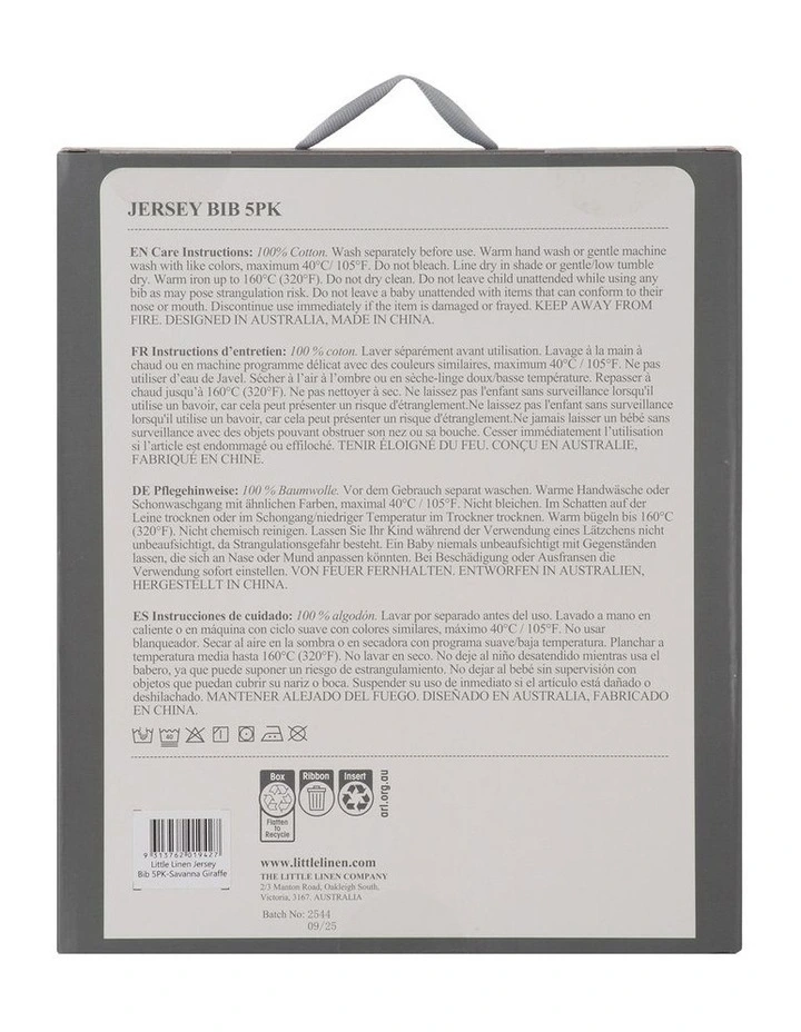 Jersey Bib 5 Pack in Pink image 2