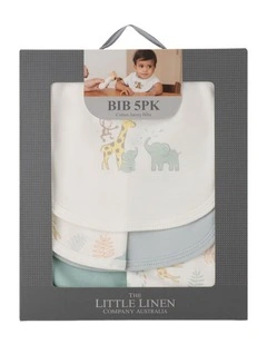 Savanna Giraffe Jersey Bib 5 Pack in Multi