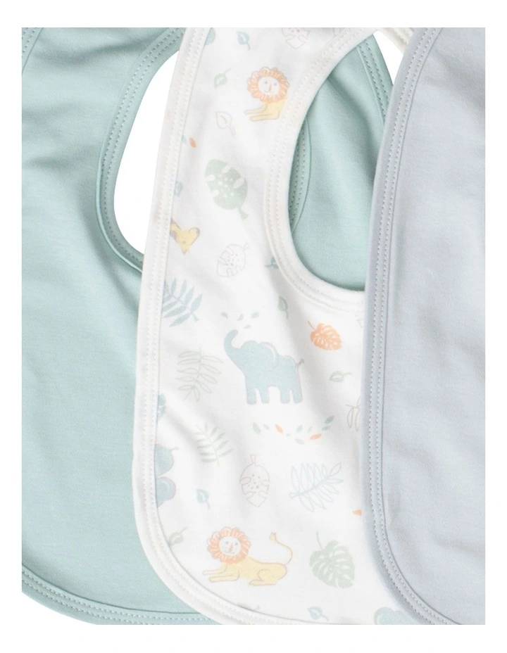 Savanna Giraffe Jersey Bib 5 Pack in Multi image 4