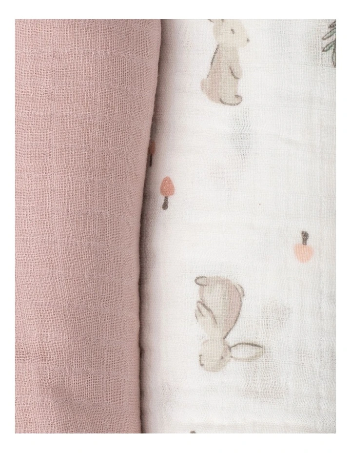 Muslin Wraps Pack of 3 in Harvest Bunny image 6