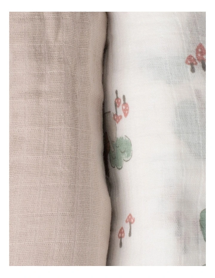 Muslin Wraps Pack of 3 in Bushland Bear image 7