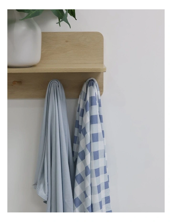 Sundae Jersey Swaddle Wraps 2 Pack in Blueberry image 3