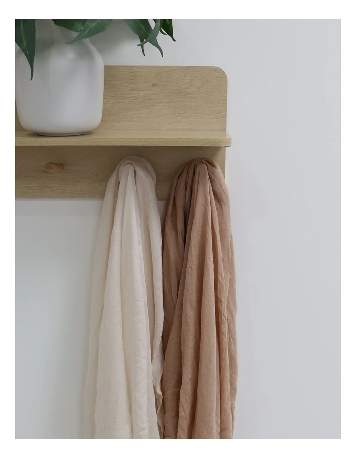 Sundae Muslin Wraps 2 Pack in Chestnut image 4