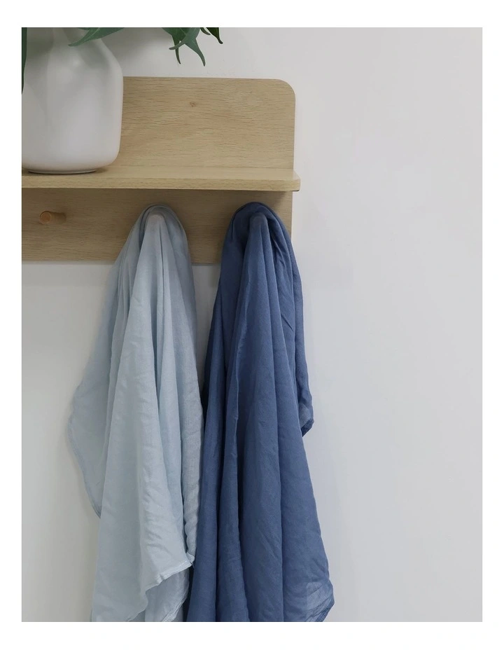 Sundae Muslin Wraps Pack of 2 in Blueberry image 5