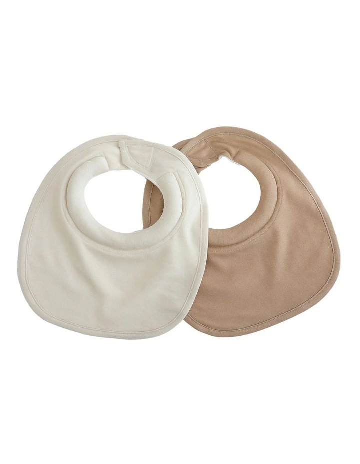 Sundae Dribble Bibs 2 Pack in Chestnut image 1