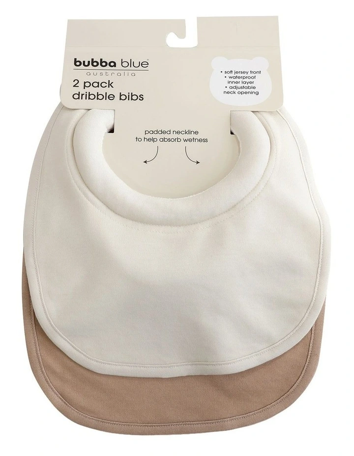 Sundae Dribble Bibs 2 Pack in Chestnut image 2