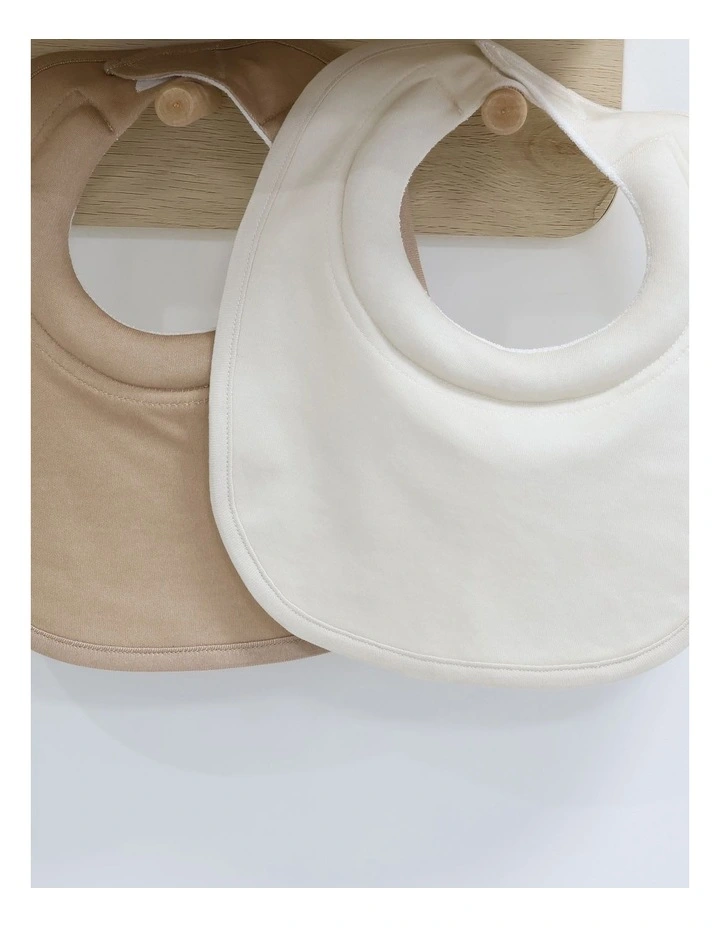 Sundae Dribble Bibs 2 Pack in Chestnut image 3